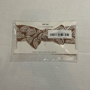 Little Sleepies Brown and White Rainbow Bow Headband